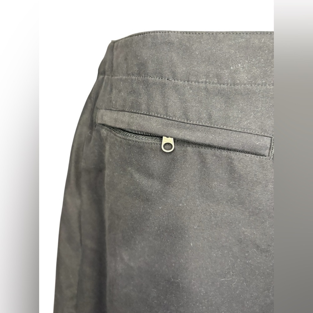 Patagonia women’s black skort skirt sz 6 side zipper on both sides front pocket - Picture 6 of 9